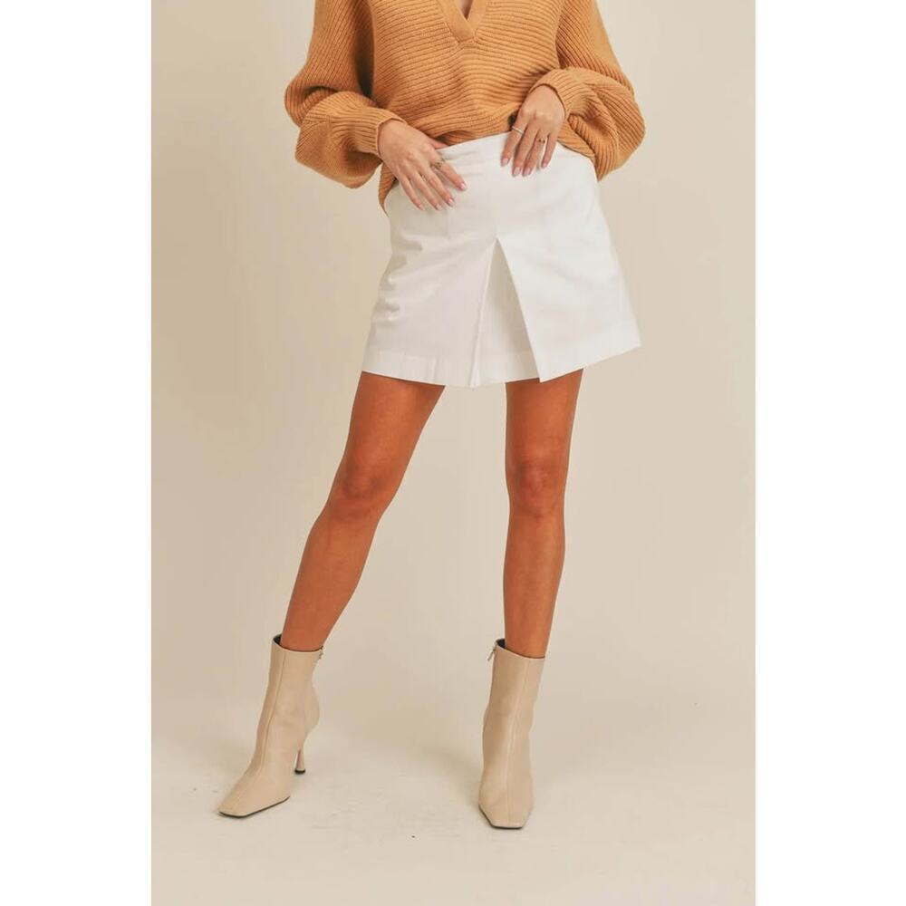 Mable Women’s Large Off White Alaina Split Front Skort